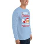 Men's Merry Christmas Cat Long Sleeve Shirt - Image 38