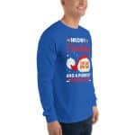 Men's Merry Christmas Cat Long Sleeve Shirt - Image 23