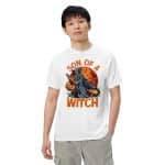 Son Of A Witch Halloween Unisex Heavyweight Tee - Image 100