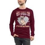 Men's French Bulldog Graphic Long Sleeve Tee - Image 25
