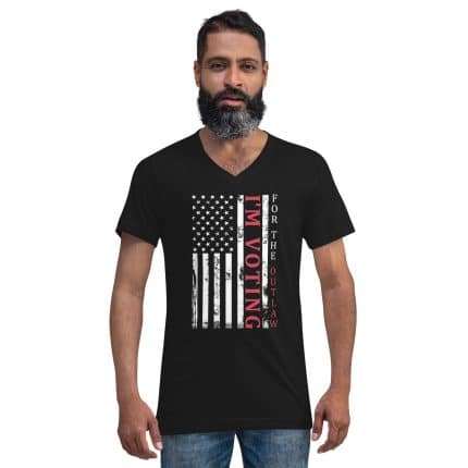 I'm Voting For The Outlaw Unisex V-Neck T-Shirt