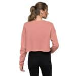 Women's Keep Calm and Love Cates Crop Sweatshirt Fleece Casual Trendy - Image 23