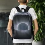 Abstract Black and White Backpack - Image 6