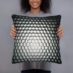 Black and White Carbon Pattern Basic Pillow - Image 2
