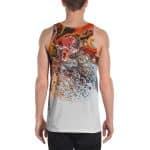 Abstract Paint Printed Tank Top Unisex - Vibrant & Comfy - Image 7