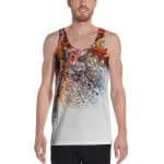 Abstract Paint Printed Tank Top Unisex - Vibrant & Comfy