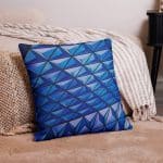 Blue Digital Printed Premium Luxury Pillow