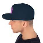 All American BURH Text Printed Snapback Hat - Classic Fit, Adjustable - Image 2
