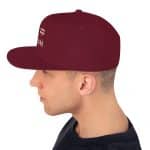 All American BURH Text Printed Snapback Hat - Classic Fit, Adjustable - Image 66