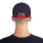 All American BURH Text Printed Snapback Hat - Classic Fit, Adjustable - Image 25