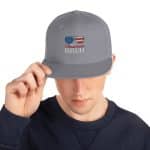 All American BURH Text Printed Snapback Hat - Classic Fit, Adjustable - Image 80