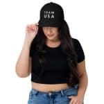 Team USA Embroidered Mesh Back Trucker Cap - Image 2