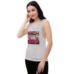 Women's Graphic Muscle Tank - Relaxed Fit, Flowy Summer Top - Image 12