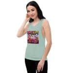 Women's Graphic Muscle Tank - Relaxed Fit, Flowy Summer Top - Image 14