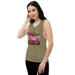 Women's Graphic Muscle Tank - Relaxed Fit, Flowy Summer Top - Image 9