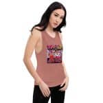 Women's Graphic Muscle Tank - Relaxed Fit, Flowy Summer Top - Image 7
