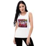 Women's Graphic Muscle Tank - Relaxed Fit, Flowy Summer Top - Image 16
