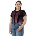 All-Over Print Crop Tee for Trendy Summer Style - Image 4