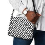 Trendy Faux Leather Crossbody Bag with Removable Straps - Image 2