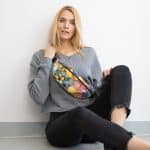 Floral Colorful Fanny Pack - Waterproof, Adjustable, Festival Essentials