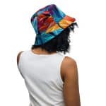 All Over Colourful Leaves  Printed Reversible Bucket Hat - Image 13