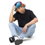 All Over Colourful Leaves  Printed Reversible Bucket Hat - Image 7