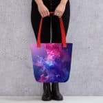 Colorful Tote Bag 100% Polyester - Durable Handles - Image 2