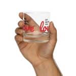 Do What You Love Printed Rocks Glass - 10.5 oz