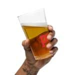 Shaker Pint Glass - 16oz, Handmade, Peace Design - Image 2