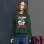 Women's Graphic Sweatshirt - "Your Face Tells Me Everything" Casual Top - Image 4