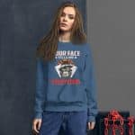 Women's Graphic Sweatshirt - "Your Face Tells Me Everything" Casual Top - Image 8