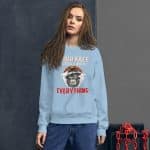 Women's Graphic Sweatshirt - "Your Face Tells Me Everything" Casual Top - Image 10