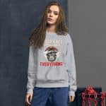 Women's Graphic Sweatshirt - "Your Face Tells Me Everything" Casual Top - Image 11