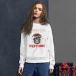 Women's Graphic Sweatshirt - "Your Face Tells Me Everything" Casual Top - Image 14