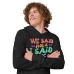 Bella + Canvas Men’s Hooded long-sleeve tee - Image 3