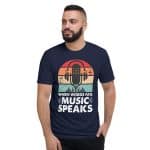 Gildan Men's Short-Sleeve T-Shirt - When Words Fail Music Speaks - Image 7