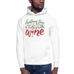 Christmas Time is Better with Wine Unisex Hoodie - Image 2