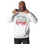 Christmas Time is Better with Wine Unisex Hoodie - Image 5