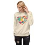 Cotton Heritage Women's Premium Sweatshirt - "Love" - Image 55