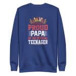 Proud Papa of an Official Teenager Men's Sweatshirt - Image 10