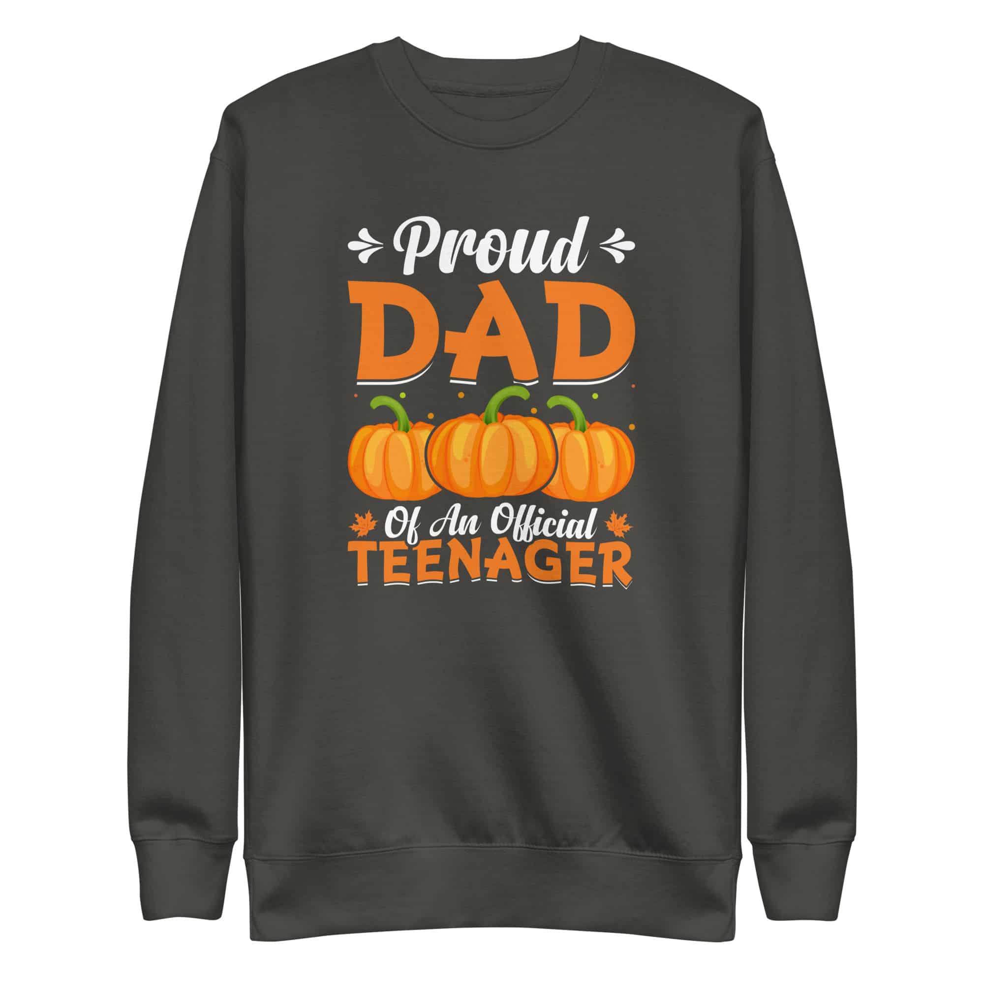 unisex-premium-sweatshirt-vintage-black-front-66f56eb437200.jpg Proud Dad of an Official Teenager Men's Sweatshirt - Image 1