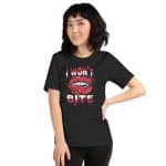 I won't Bite Funny Unisex T-Shirt - Image 12