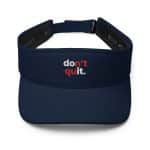 Flexfit Unisex Embroidered Visor - don't quit. - Image 4