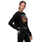 Bella + Canvas Women's Crop Sweatshirt - Here Comes The Sun - Image 11