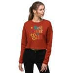 Bella + Canvas Women's Crop Sweatshirt - Here Comes The Sun - Image 17