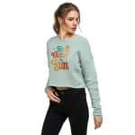 Bella + Canvas Women's Crop Sweatshirt - Here Comes The Sun - Image 25