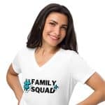 Women's Family Squad V-Neck T-Shirt - Casual & Comfortable - Image 22