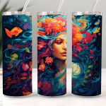 Mermaid Prints Stainless steel tumbler