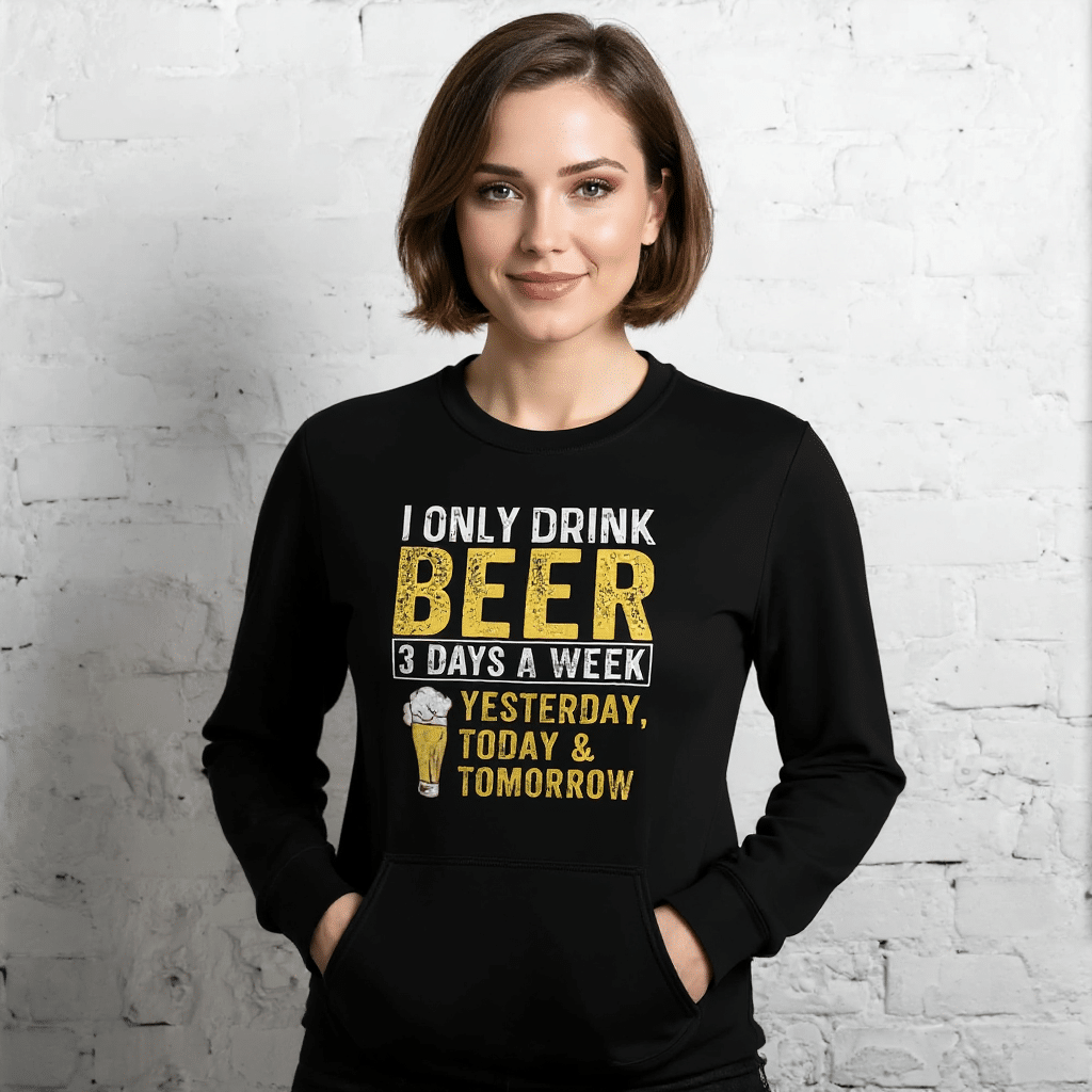 I only Drink Beer 3 days a week Unisex Hoodie - Gilden - Image 3