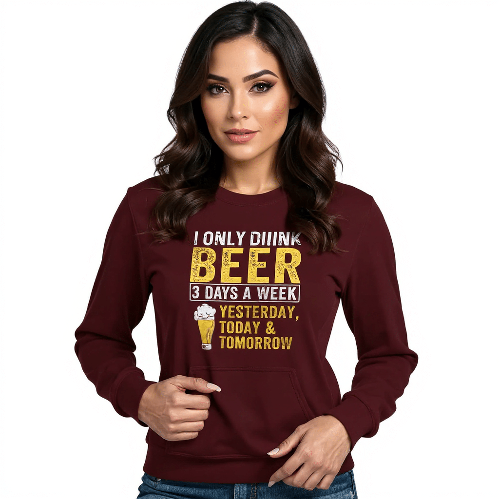I only Drink Beer 3 days a week Unisex Hoodie - Gilden - Image 2